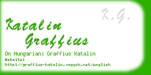 katalin graffius business card